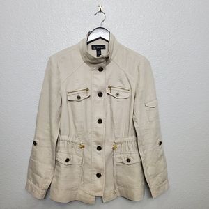 I.N.C women linen jacket size medium